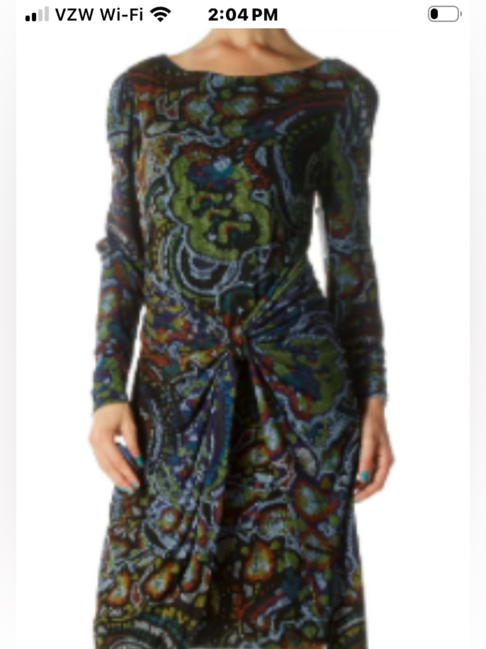 Donna Morgan Multi Color Print Below Knee Dress Unbranded NWOT